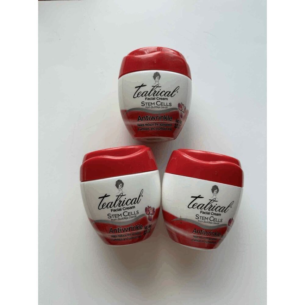 Teatrical Stem Cells Facial Cream Antiwrinkle Cream Lot of 3